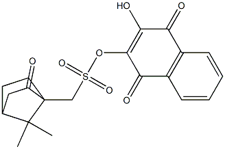 (7,7-Dimethyl-2-oxobicyclo[2.2.1]heptan-1-yl)methanesulfonic acid (1,4-dihydro-3-hydroxy-1,4-dioxonaphthalen)-2-yl ester|