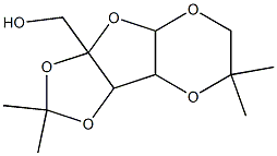 6,6,11,11-Tetramethyl-2,4,7,10,12-pentaoxatricyclo[7.3.0.03,8]dodecane-1-methanol 结构式