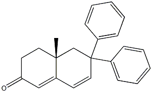  (4aR)-4,4a,5,6-Tetrahydro-4a-methyl-6,6-diphenylnaphthalen-2(3H)-one