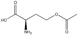 [R,(-)]-2-Amino-4-acetyloxybutyric acid Structure