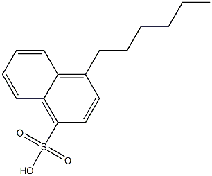 4-Hexyl-1-naphthalenesulfonic acid 结构式
