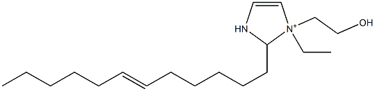 2-(6-Dodecenyl)-1-ethyl-1-(2-hydroxyethyl)-4-imidazoline-1-ium Structure