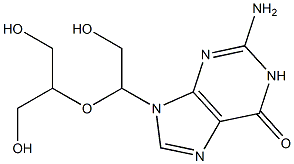2-Amino-9-[2-hydroxy-1-[2-hydroxy-1-(hydroxymethyl)ethoxy]ethyl]-9H-purin-6(1H)-one