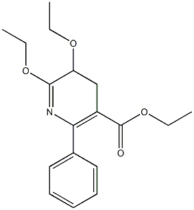 2,3-Diethoxy-5-ethoxycarbonyl-6-phenyl-3,4-dihydropyridine,,结构式