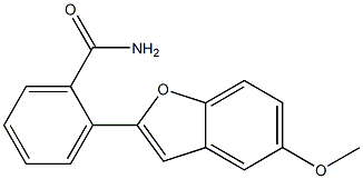 2-(5-Methoxybenzofuran-2-yl)benzamide Struktur
