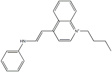 1-Butyl-4-[2-(phenylamino)ethenyl]quinolinium Structure