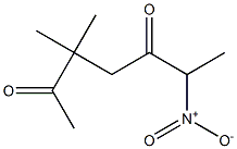 6-Nitro-3,3-dimethylheptane-2,5-dione Structure