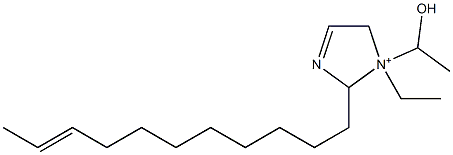 1-Ethyl-1-(1-hydroxyethyl)-2-(9-undecenyl)-3-imidazoline-1-ium 结构式