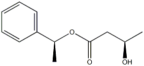 (S)-3-Hydroxybutyric acid (R)-1-phenylethyl ester Structure