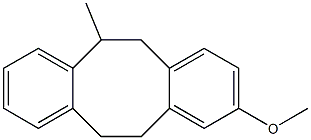 9-Methoxy-5,6,11,12-tetrahydro-5-methyldibenzo[a,e]cyclooctene Structure