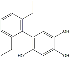 5-(2,6-Diethylphenyl)benzene-1,2,4-triol,,结构式