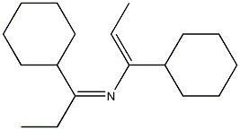 N-(1-Cyclohexylpropylidene)-1-cyclohexyl-1-propenylamine Structure