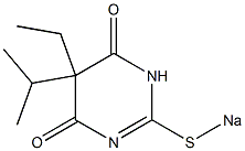 5-Ethyl-5-isopropyl-2-sodiothio-4,6(1H,5H)-pyrimidinedione,,结构式