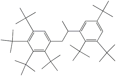 1-(2,3,4,5-Tetra-tert-butylphenyl)-2-(2,3,5-tri-tert-butylphenyl)propane,,结构式