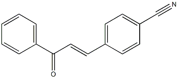 4-[(E)-3-Oxo-3-phenyl-1-propenyl]benzonitrile Structure