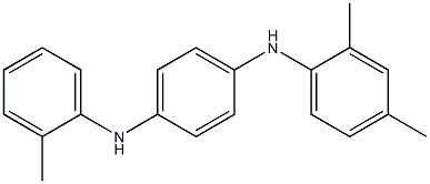 N-(2,4-Dimethylphenyl)-N'-(2-methylphenyl)-p-phenylenediamine,,结构式