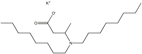 3-(Dioctylamino)butyric acid potassium salt,,结构式