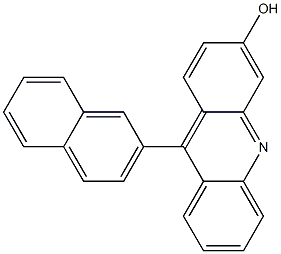 9-(2-Naphtyl)-3-hydroxyacridine Structure