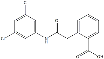 2-[2-[3,5-Dichloroanilino]-2-oxoethyl]benzoic acid Structure