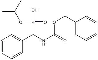 (Benzyloxycarbonylamino)(phenyl)methylphosphonic acid isopropyl ester Struktur