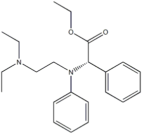 N-[2-(Diethylamino)ethyl]-N,2-di(phenyl)glycine ethyl ester 结构式
