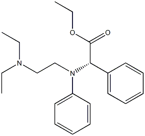 N-[2-(Diethylamino)ethyl]-N,2-di(phenyl)glycine ethyl ester,,结构式