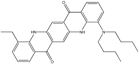 4-(Dibutylamino)-11-ethyl-5,12-dihydroquino[2,3-b]acridine-7,14-dione