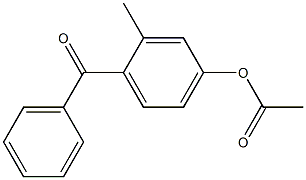 2-Methyl-4-acetoxybenzophenone Structure