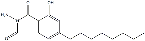 4-Octylsalicylic acid N-formyl hydrazide Structure