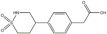 4-[4-(Carboxymethyl)phenyl]tetrahydro-2H-1,2-thiazine 1,1-dioxide|