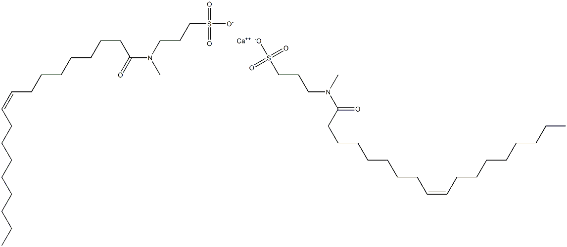 Bis[3-(N-oleoyl-N-methylamino)-1-propanesulfonic acid]calcium salt,,结构式