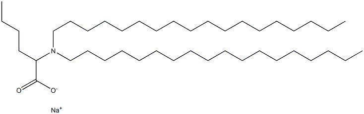 2-(Dioctadecylamino)hexanoic acid sodium salt 结构式
