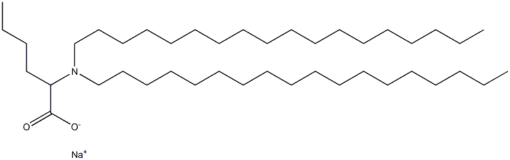 2-(Dioctadecylamino)hexanoic acid sodium salt Structure