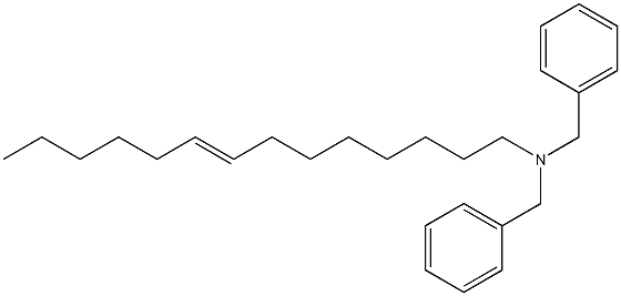 (8-テトラデセニル)ジベンジルアミン 化学構造式