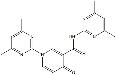 1,N-Bis(4,6-dimethylpyrimidin-2-yl)-1,4-dihydro-4-oxopyridine-3-carboxamide Structure