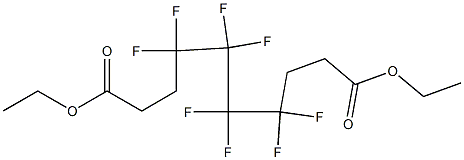 4,4,5,5,6,6,7,7-オクタフルオロデカン二酸ジエチル 化学構造式