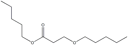 3-Pentyloxypropionic acid pentyl ester 结构式