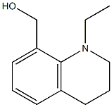 1-エチル-1,2,3,4-テトラヒドロキノリン-8-メタノール 化学構造式