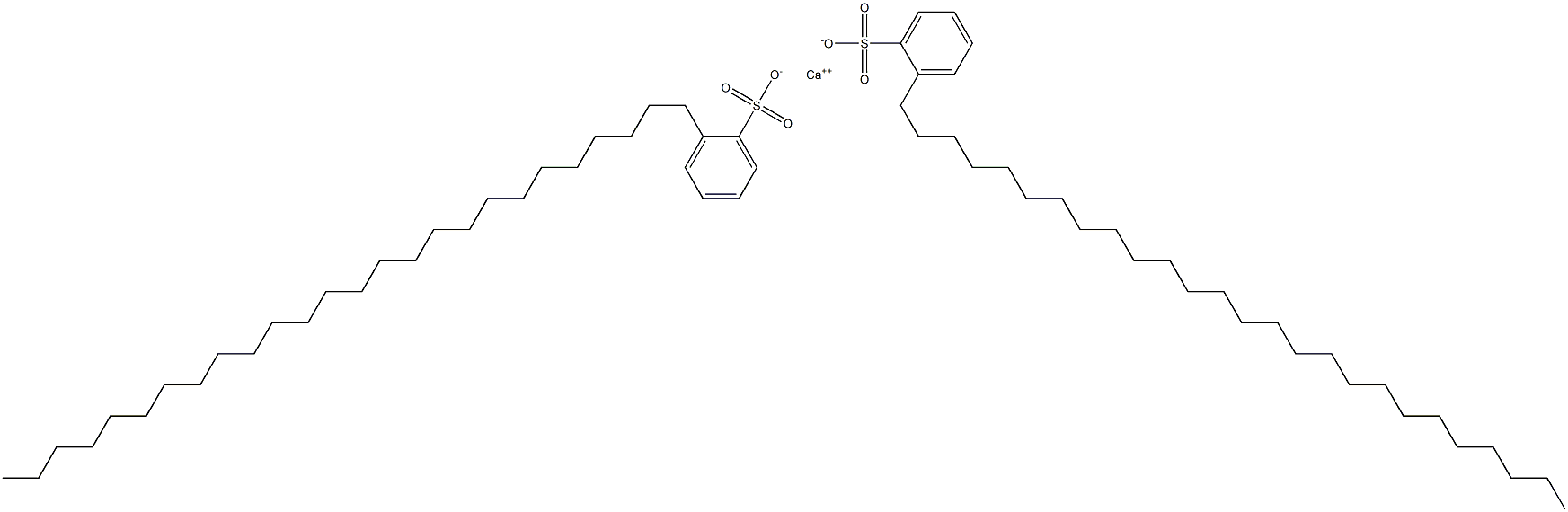 ビス(2-ヘキサコシルベンゼンスルホン酸)カルシウム 化学構造式