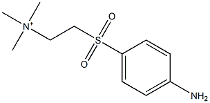 2-(p-Aminophenylsulfonyl)ethyltrimethylaminium Structure