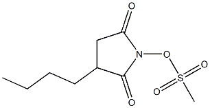 Methanesulfonic acid 2,5-dioxo-3-butyl-1-pyrrolidinyl ester,,结构式