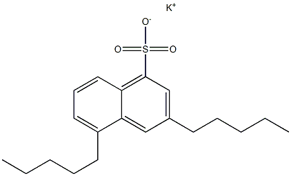 3,5-ジペンチル-1-ナフタレンスルホン酸カリウム 化学構造式