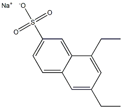 6,8-Diethyl-2-naphthalenesulfonic acid sodium salt,,结构式