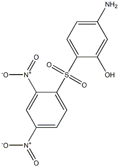 5-Amino-2-[(2,4-dinitrophenyl)sulfonyl]phenol Struktur