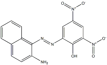 2-[(2-Amino-1-naphtyl)azo]-4,6-dinitrophenol Structure