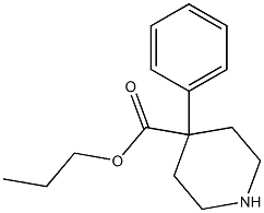 4-Phenyl-4-piperidinecarboxylic acid propyl ester Structure