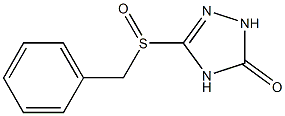 5-Benzylsulfinyl-2H-1,2,4-triazol-3(4H)-one Struktur