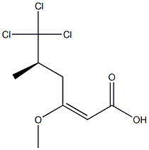 (R,E)-6,6,6-Trichloro-3-methoxy-5-methyl-2-hexenoic acid