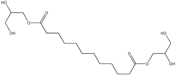 Dodecanedioic acid bis(2,3-dihydroxypropyl) ester Structure