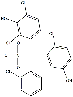 (2-Chlorophenyl)(2-chloro-5-hydroxyphenyl)(2,4-dichloro-3-hydroxyphenyl)methanesulfonic acid